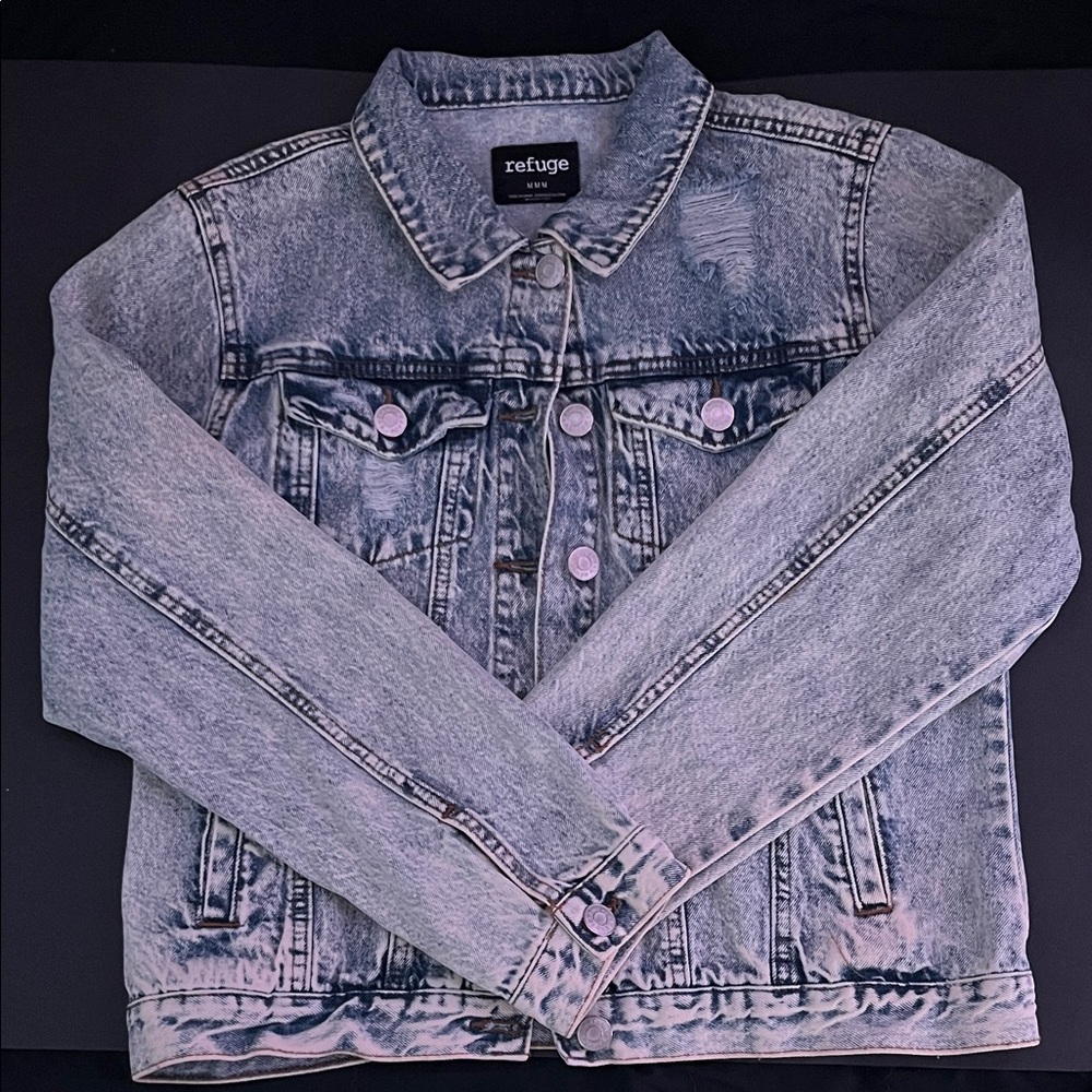 Refuge Faded Blue Denim Jacket